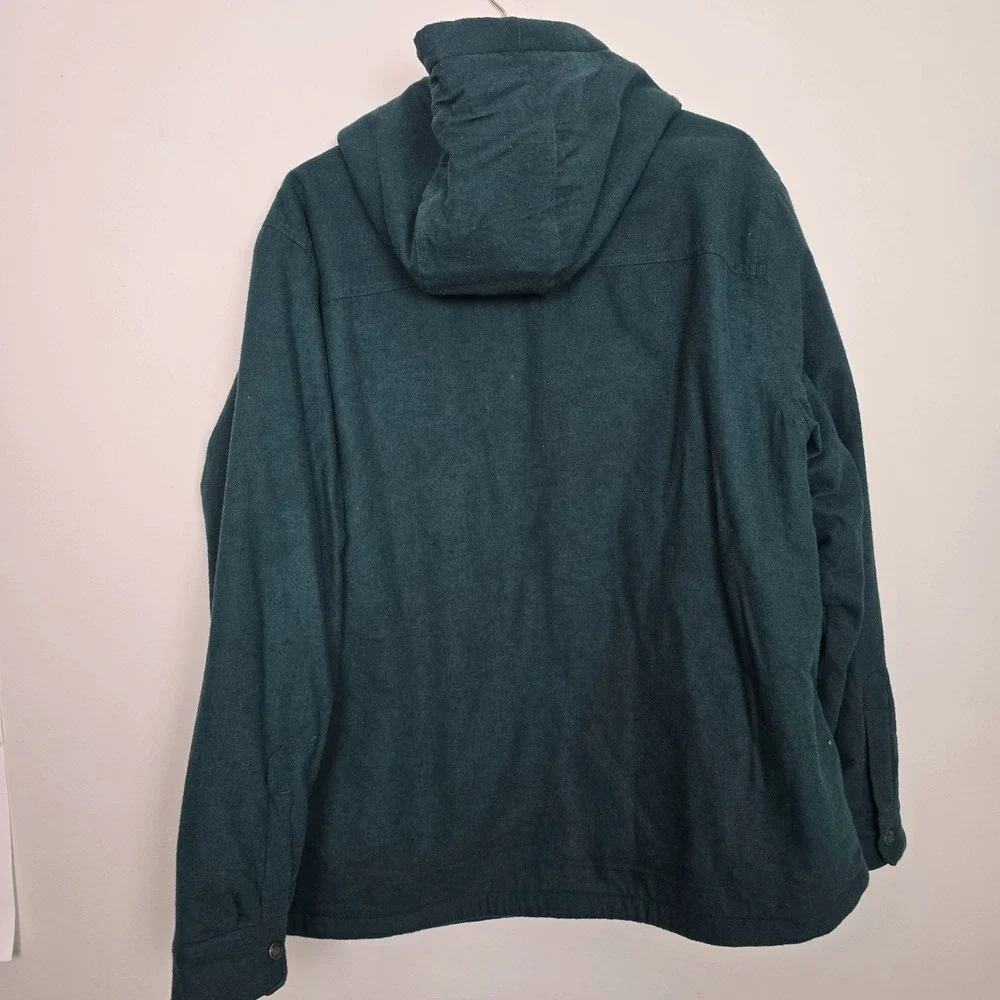 The North Face Men Hooded Campshire Shirt Jacket XL Green Cabincore Cozy Shacket